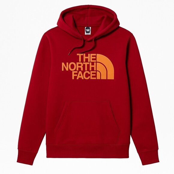 The North Face Mens Size XL Half Dome Pullover Hoodie Brick House Red NEW - Picture 1 of 2